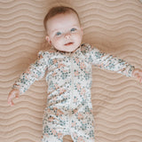 Petit Lem | Spring Flowers Print on Cream Sleeper