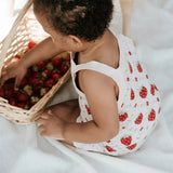 Petit Lem | Pink Strawberry Knit Short Set