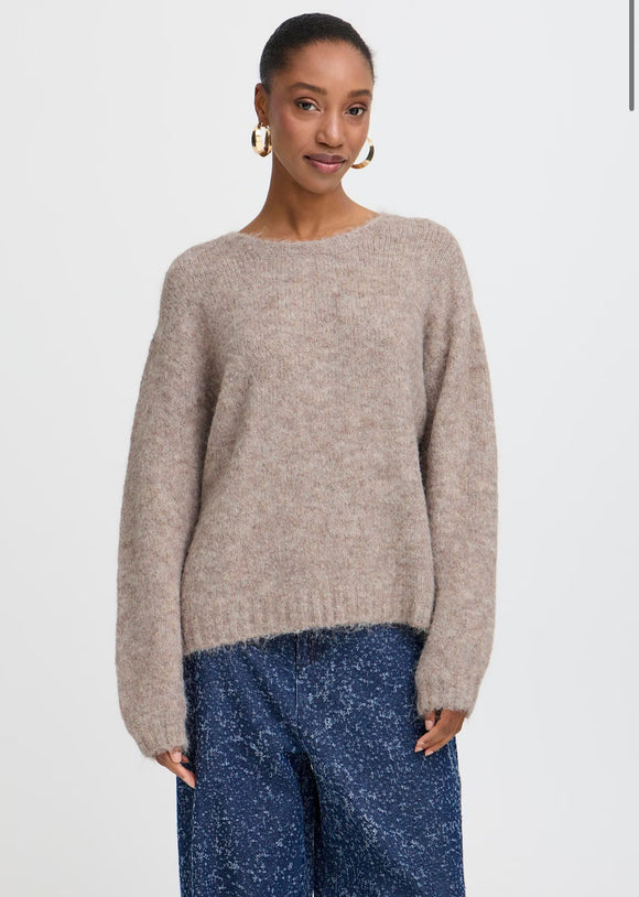 B. Young | Bymillar Jumper Sweater | Humus Beige