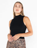 C’EST MOI | Bamboo Sleeveless Mock Neck Tank