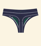 Huha | Thong Mineral Underwear | Navy & White