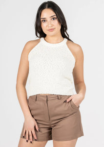 C’est Moi | Sleeveless Knit Tank | Ivory