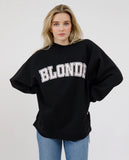 Brunette The Label | Brunette Not Your Boyfriend’s Crew | Washed Black and Pink