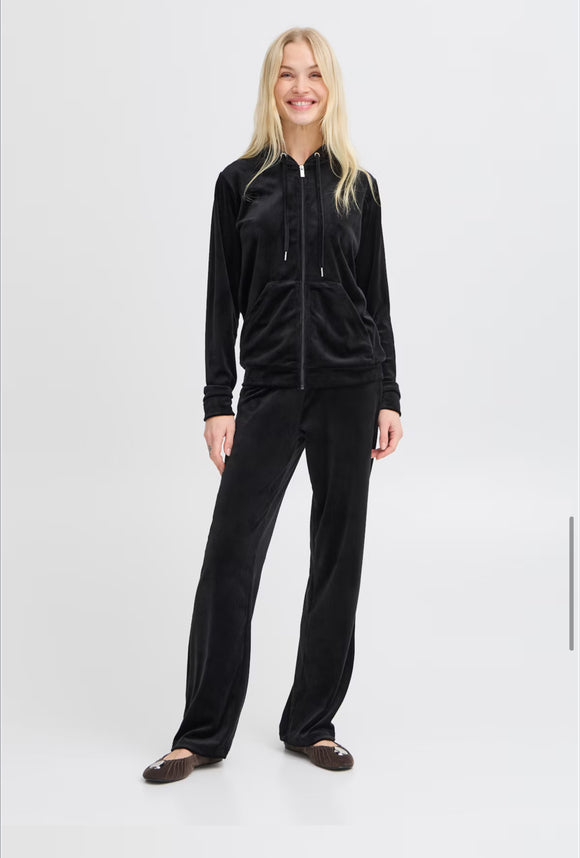 B. Young | Bymitza Velvet Jogger Set | Black