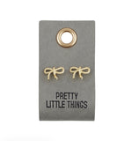 Leather Tag Earrings