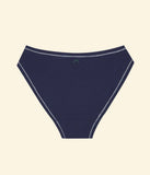 Huha | Bikini Mineral Underwear | Navy & White Stitching