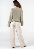 C’est Moi | Tencel/Linen Ruched Waistband Pant | Natural