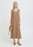 B Young | Byfalakka Button Up Dress | Woodsmoke