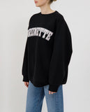 Brunette The Label | Brunette Not Your Boyfriend’s Crew | Washed Black and Pink