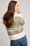 Gentle Fawn | Cypress Pullover Sweater | Heather Moss Green