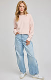 Gentle Fawn | Echo Pullover Sweater | Petal Pink