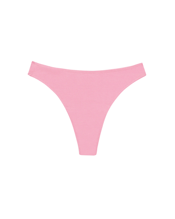 Huha | Mineral High Rise Thong Underwear | Candy Pink