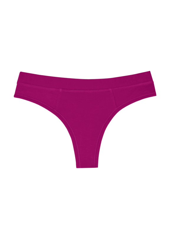 Huha | Mineral Thong Underwear | Berry