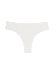 Huha | Mineral Thong Underwear | Undyed White