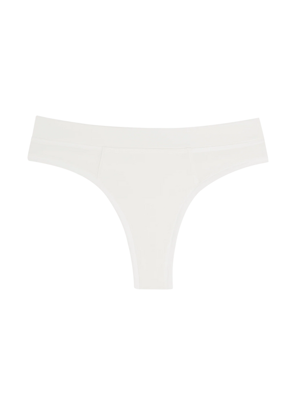Huha | Mineral Thong Underwear | Undyed White