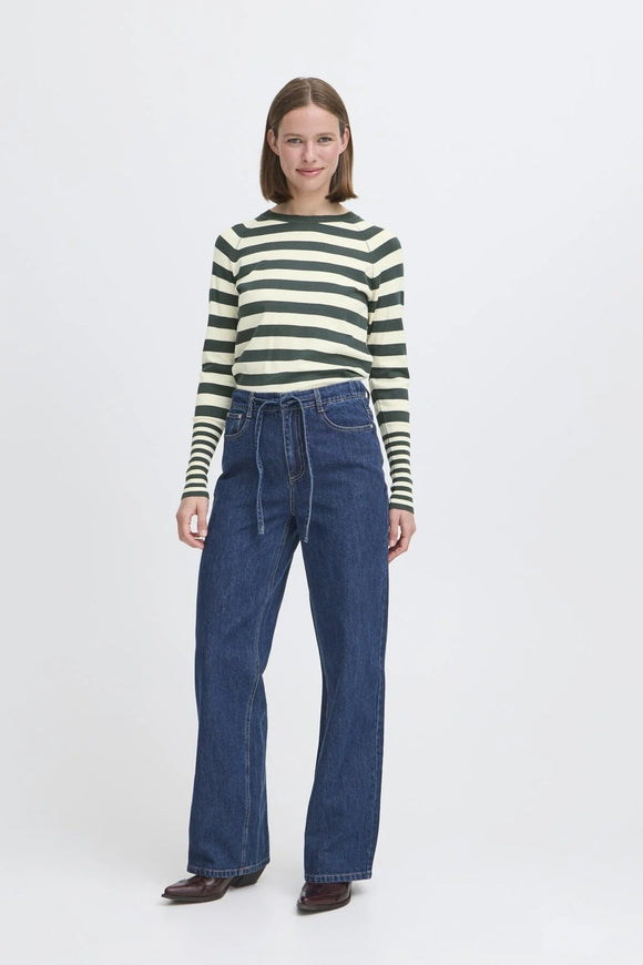 B. Young | Bymmorla Long Sleeve Cuff Shirt | Green Gables