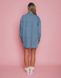 Brunette the Label | Denim Shania Blue Hearts Jacket
