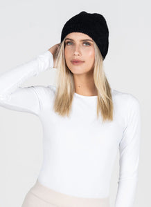 C’est Moi | Fuzzy Ribbed Beanie Hat