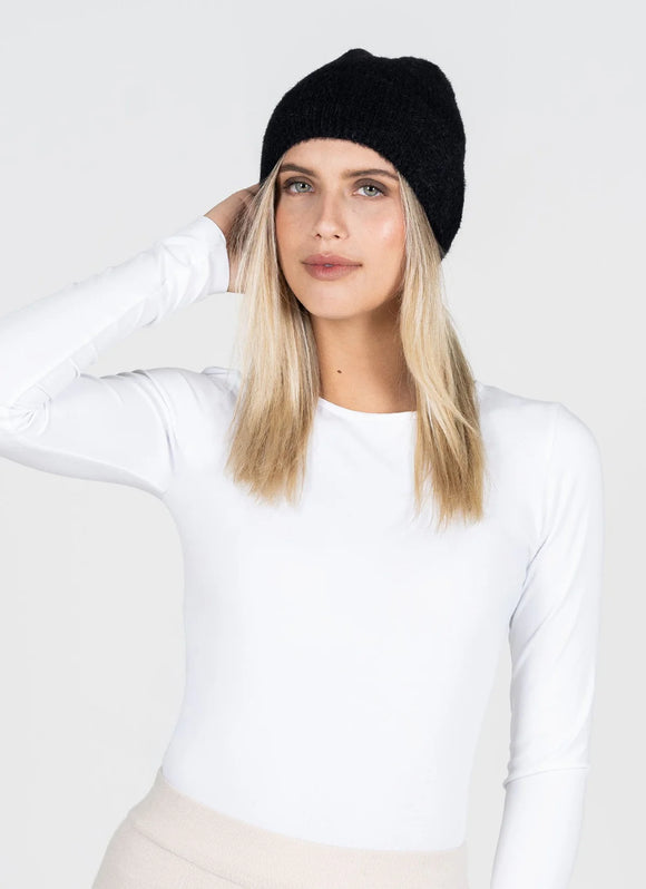 C’est Moi | Fuzzy Ribbed Beanie Hat