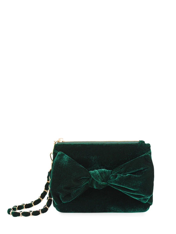 Shiraleah | Bea Bow Velvet Wristlet Purse