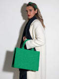 Shiraleah | Knotted Plaid Emerald Headband