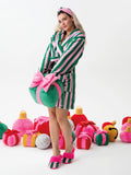 Shiraleah | Two Toned Knotted Headband | Green/Pink