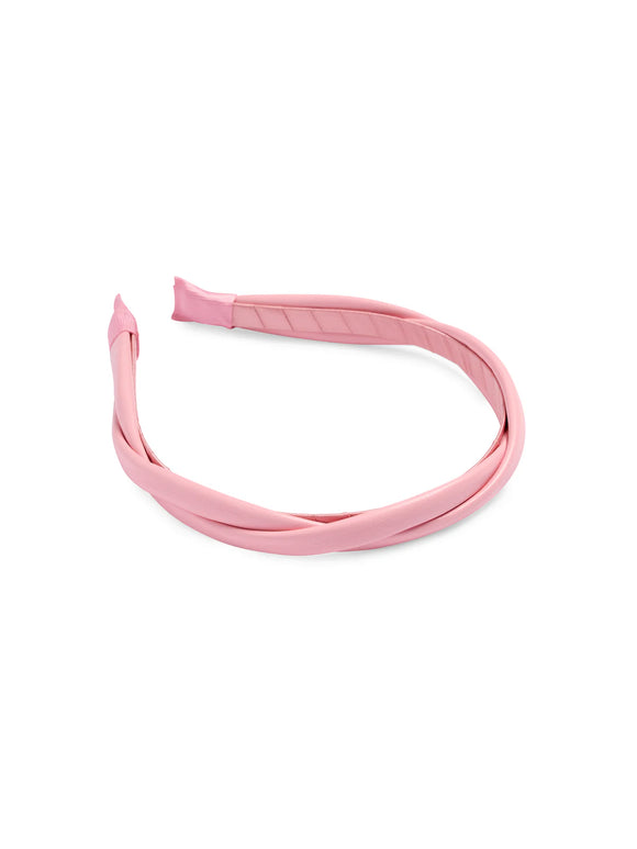 Shiraleah | Faux Leather Twist Headband | Blush