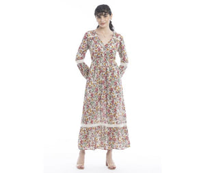 Myra Bag | Ember Floral Print Lace Accent Dress