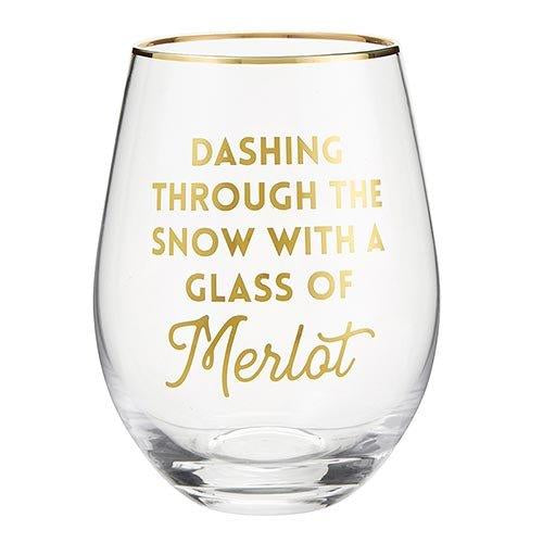 Santa Barbara | Dashing Through The Snow With A Glass Of Merlot | Wine Glass