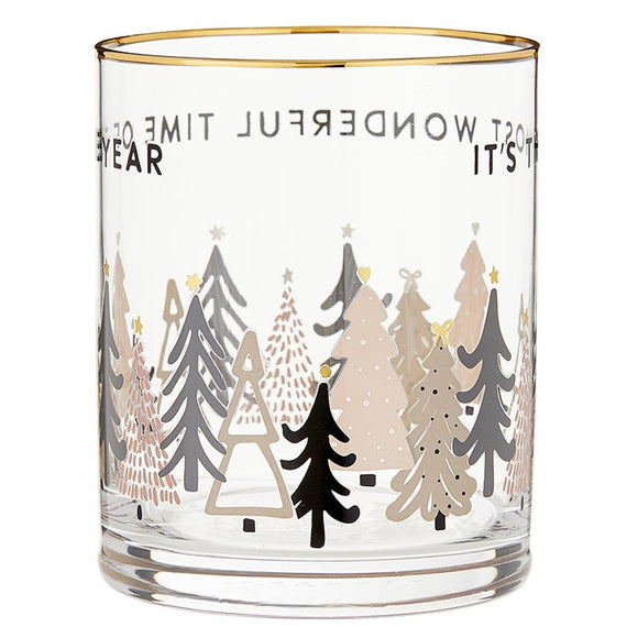 Santa Barbara | it’s The Most Wonderful Time Of The Year 14oz Glass Cup #N6125