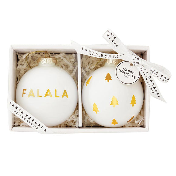 Santa Barbara | Glass Ornaments Set | FALALA + Trees Glass