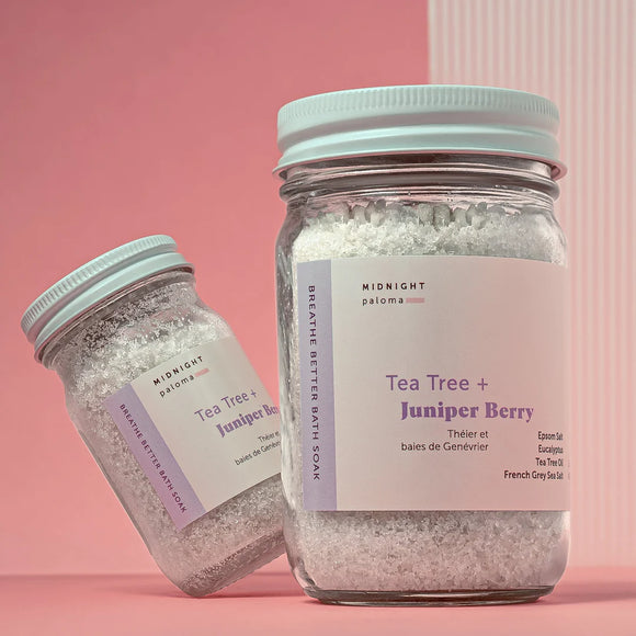 Midnight Paloma | Bath Soak | Tea Tree + Juniper Berry