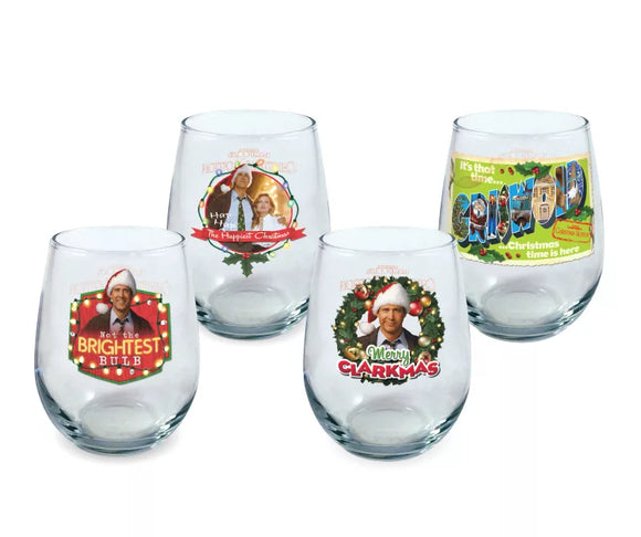 Christmas Vacation Wine glass