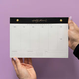 Blush & Gold | Weekly Planner Desk Pad