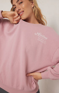 Z Supply | Oversized Manifest Sweatshirt | Pink | ZVT241336