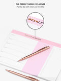 Ellie Rose | Weekly Planner with Rose Gold Pens