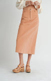 Sadie & Sage | Tea Time Twill Skirt | Camel