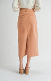Sadie & Sage | Tea Time Twill Skirt | Camel