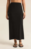 Z Supply | Louisa Rib Midi Skirt | Black