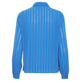 Ichi | Ihenavi Long Sleeve Blouse | Strong Blue