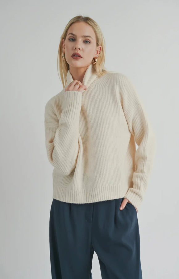 Sage The Label | Fiona Turtleneck Pullover | Cream