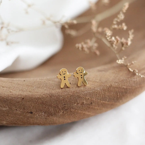Birch Jewellery | Mini Gingerbread Man Earrings