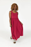 Smash + Tess | Camille Midi Dress | Berry