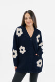 Smash + Tess | Flora Cardigan | Navy Oatmeal Combo