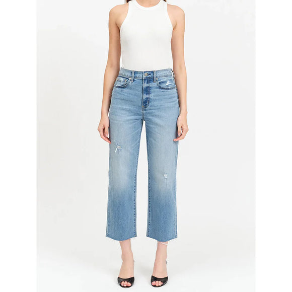 Daze | Sundaze High Rise Straight Crop Jeans | Marina Vintage