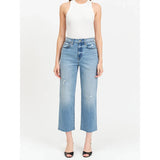 Daze | Sundaze High Rise Straight Crop Jeans | Marina Vintage