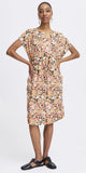 B. Young | BYMMJOELLA Joella V-Neck Dress | Coral Blush Flower