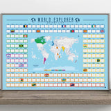Gift Republic | World Explorer Bucket List Scratch Off Map