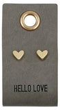 Leather Tag Earrings