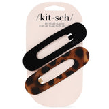 Kitsch | Flat Lay Claw Clip | 2pc Black & Tort